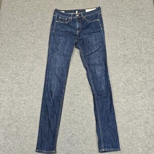 Rag & Bone 10 Inch Skinny Jeans Womens‎ 27 Blue Medium Wash Stretch Denim